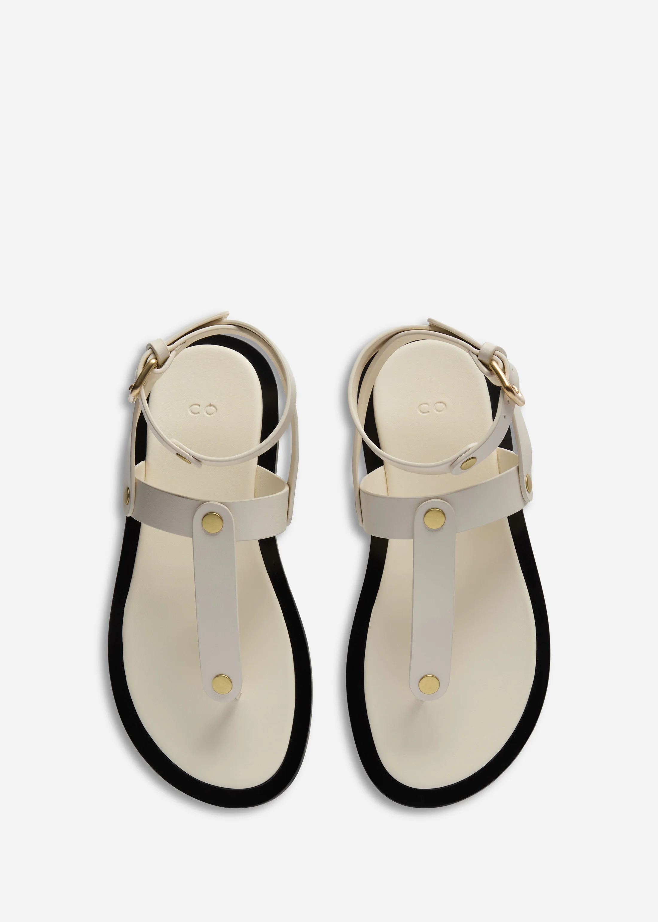 Ankle Wrap Sandal in Calf Skin Leather - White - Image 4