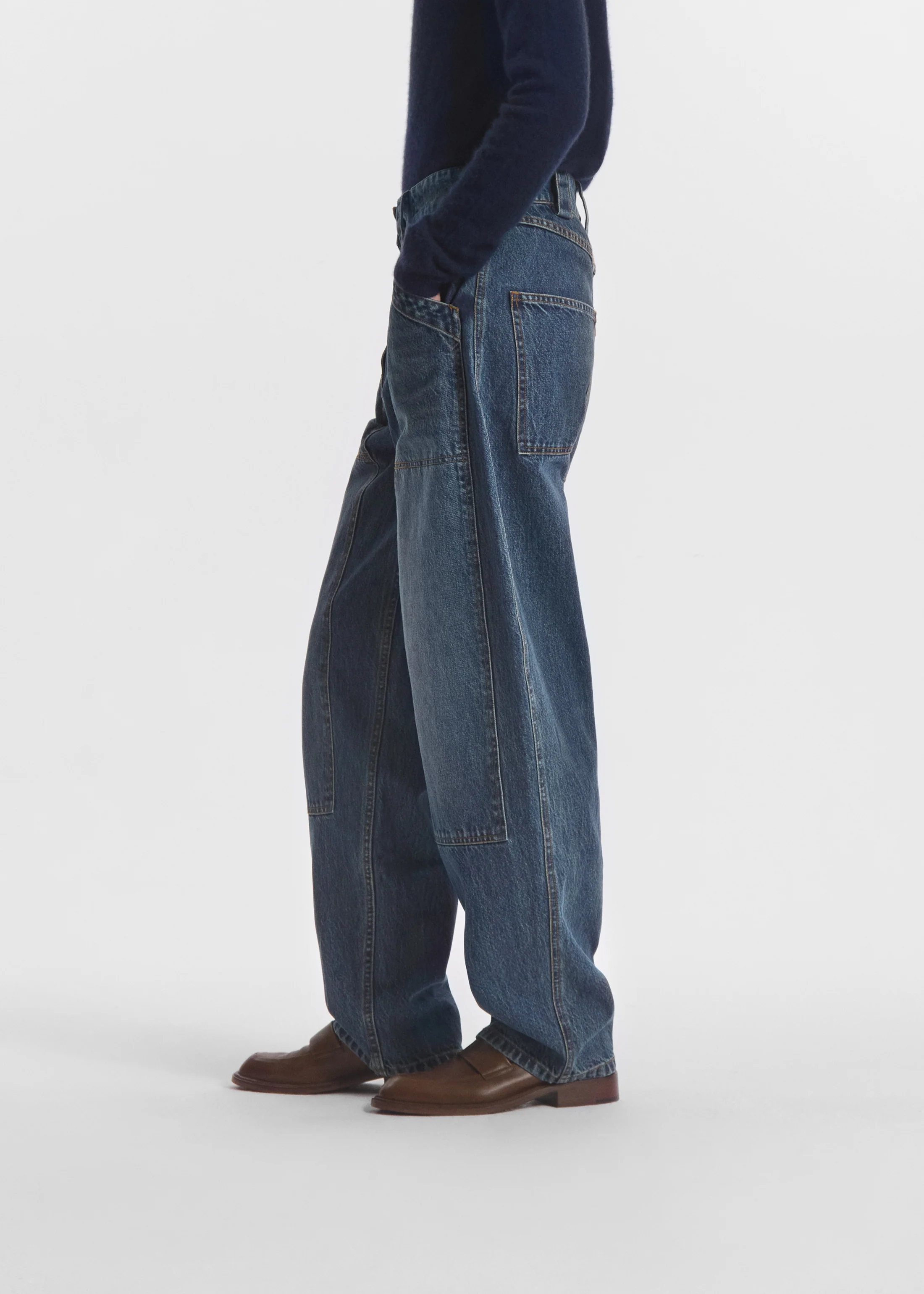 Denim Patch Pocket Jean - Indigo - Image 5