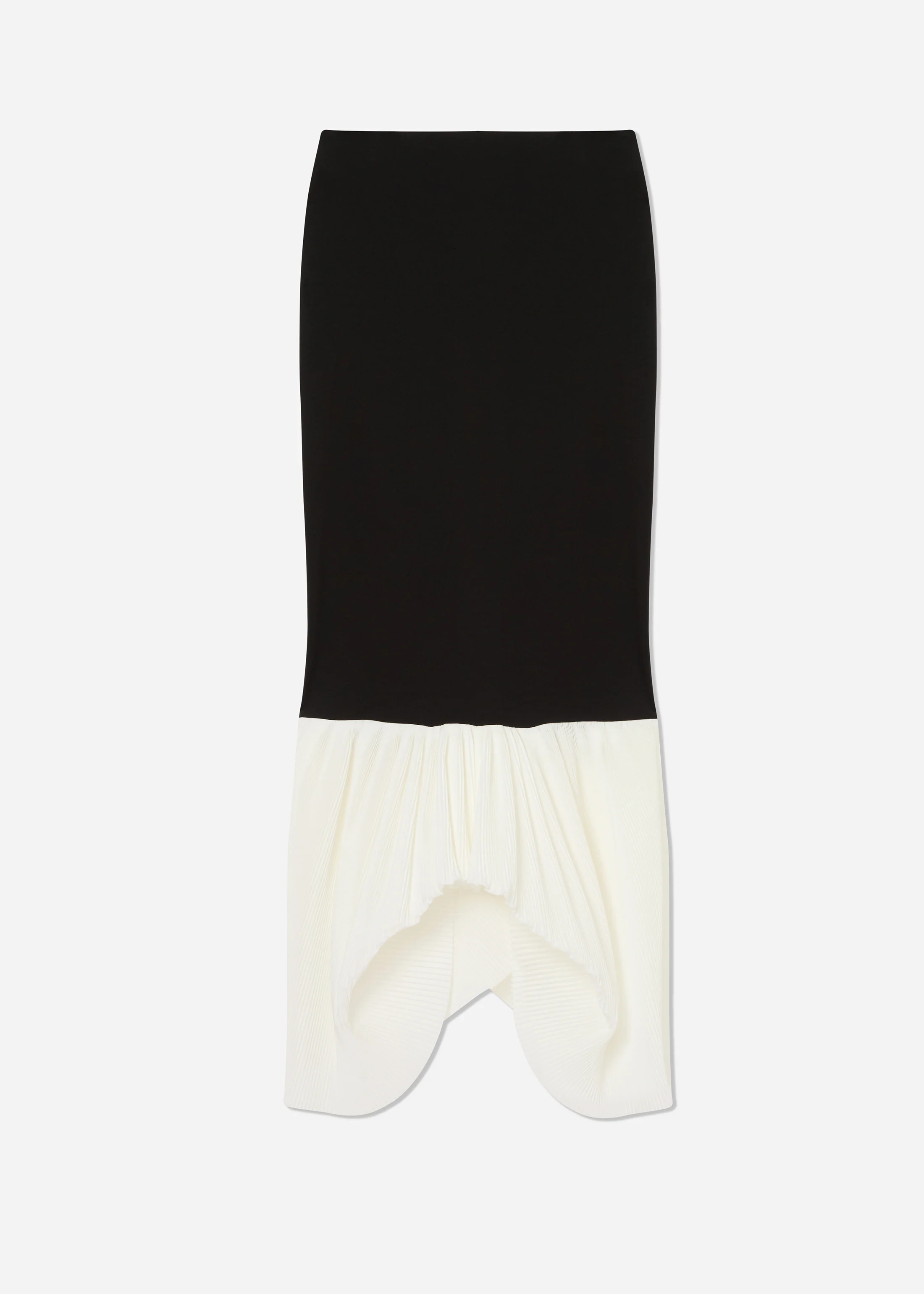 Peplum Skirt in Jersey - Black & White - Image 5