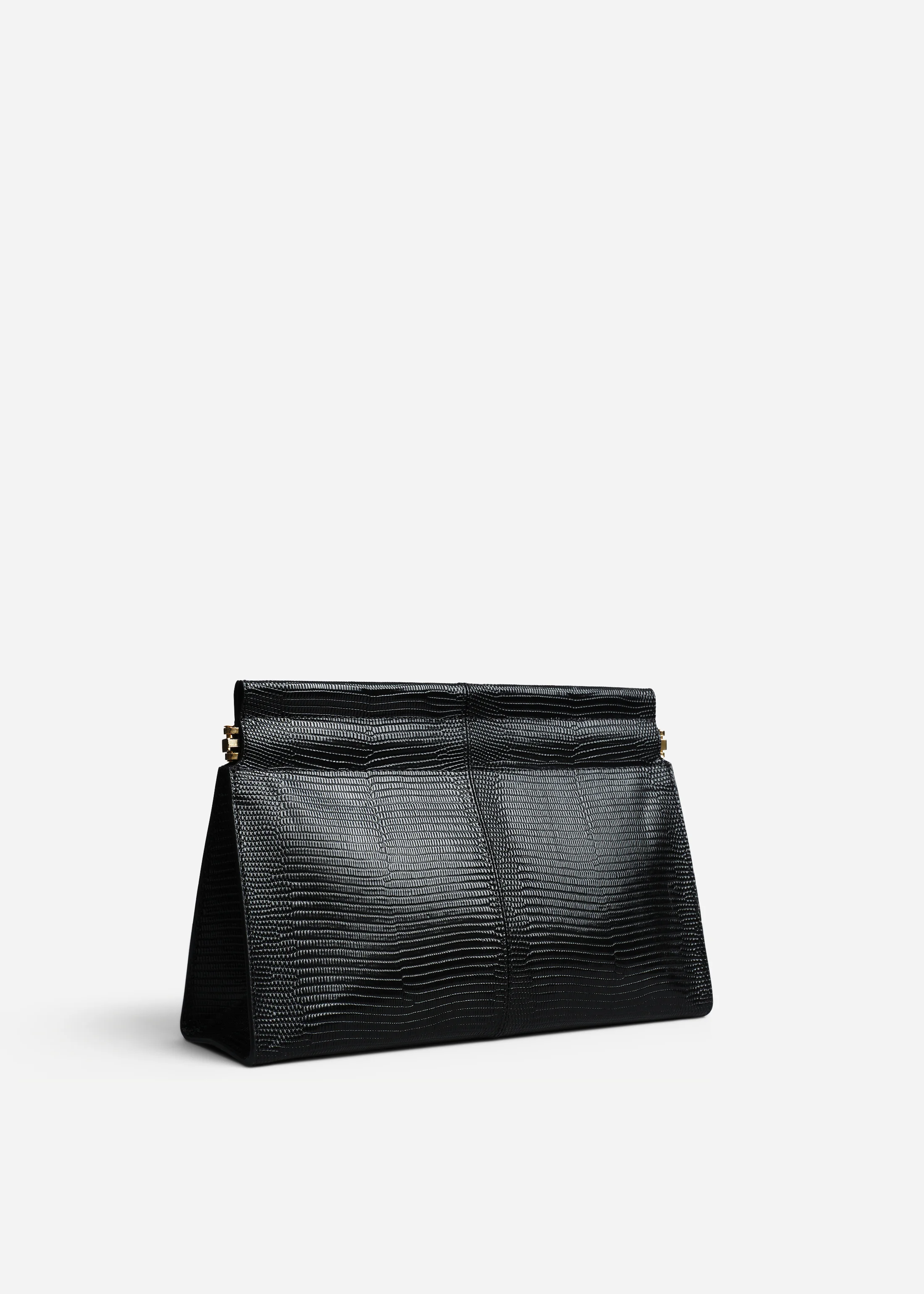 Small Leather Clutch - Black - Image 2