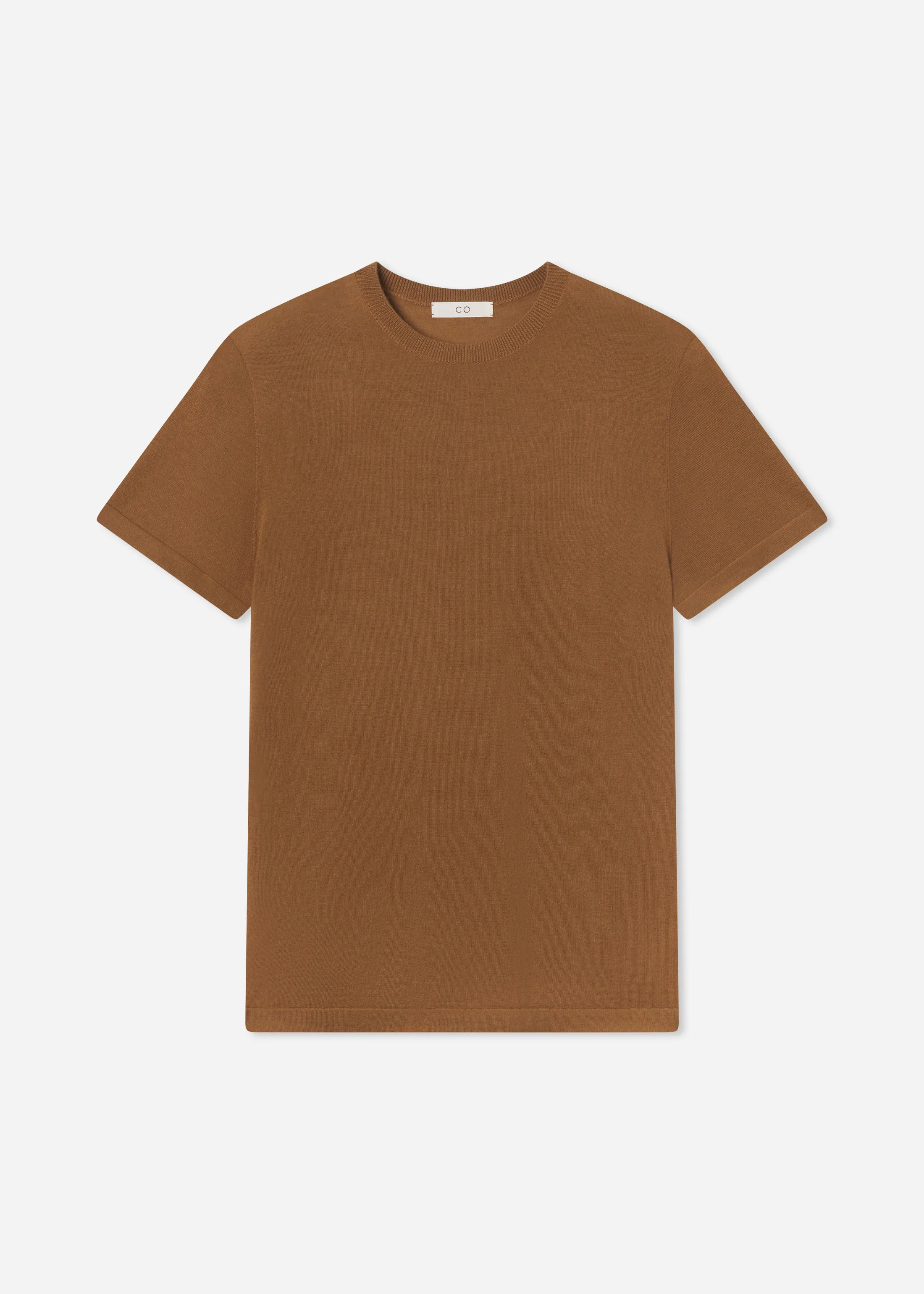 T-Shirt in Fine Cashmere - Ginger - Image 4