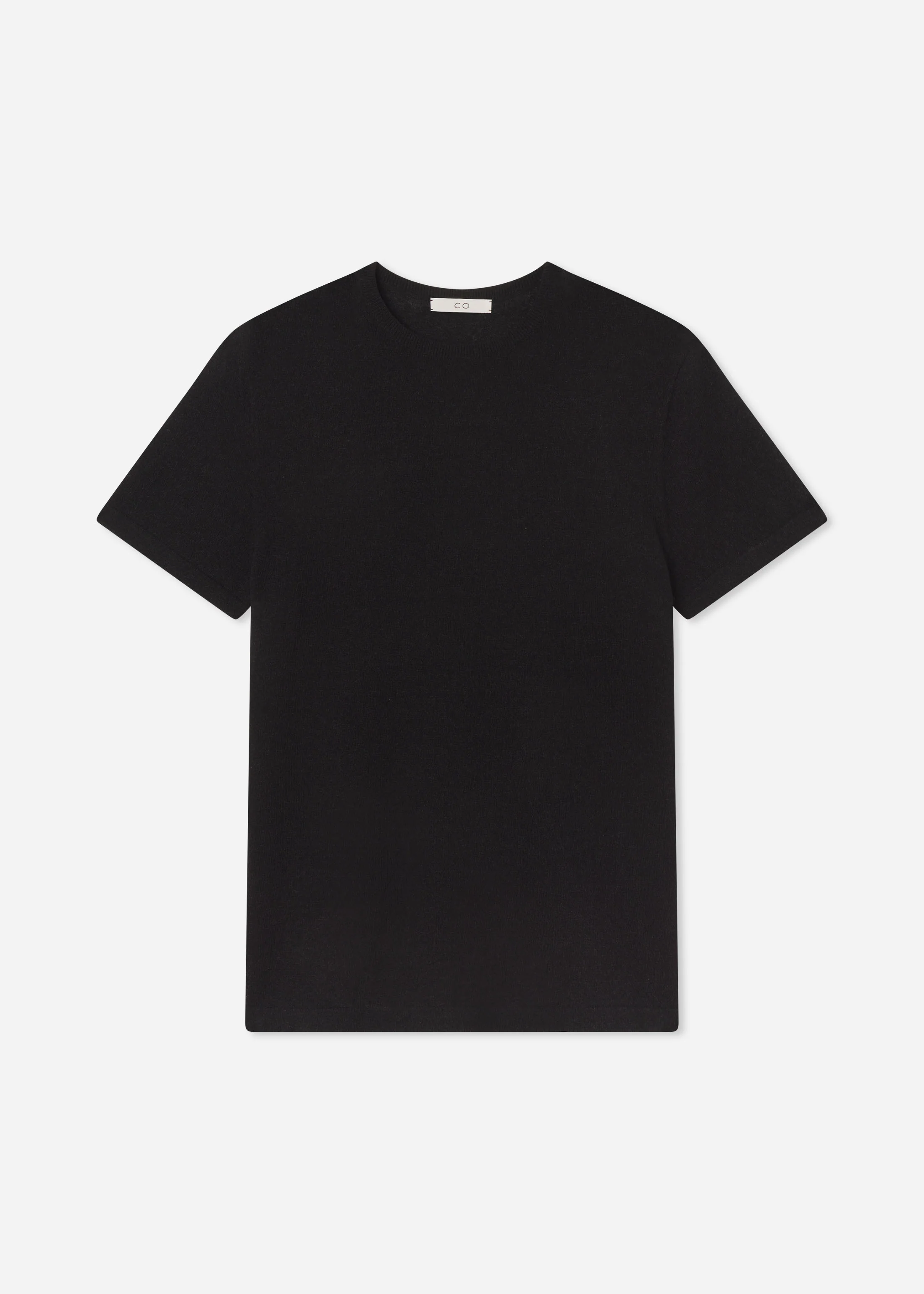 T-Shirt in Silk Linen - Black - Image 4