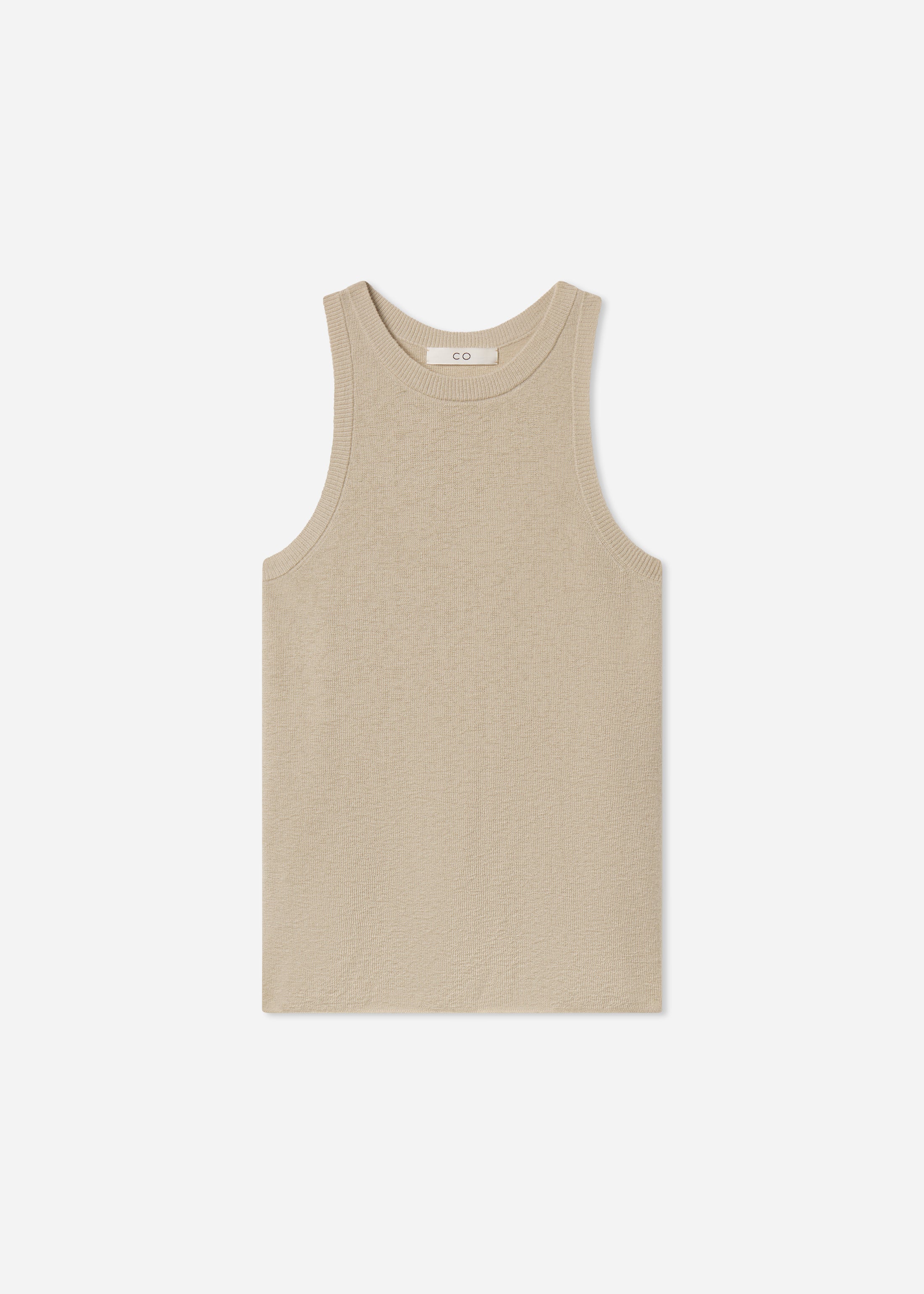 Tank Top in Fine Cashmere - Chestnut - Image 5