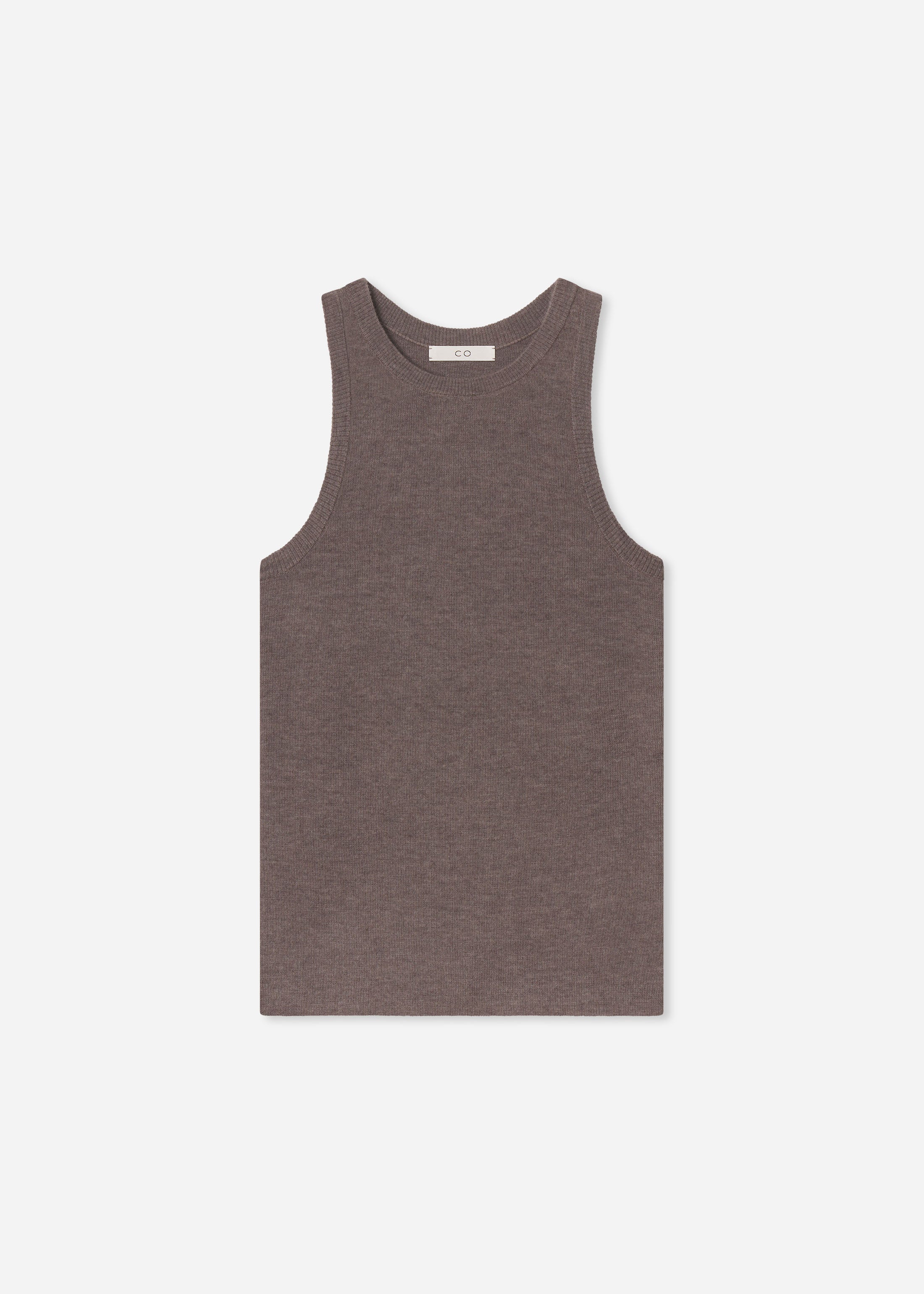 Tank Top in Fine Cashmere - Hazelnut - Image 4
