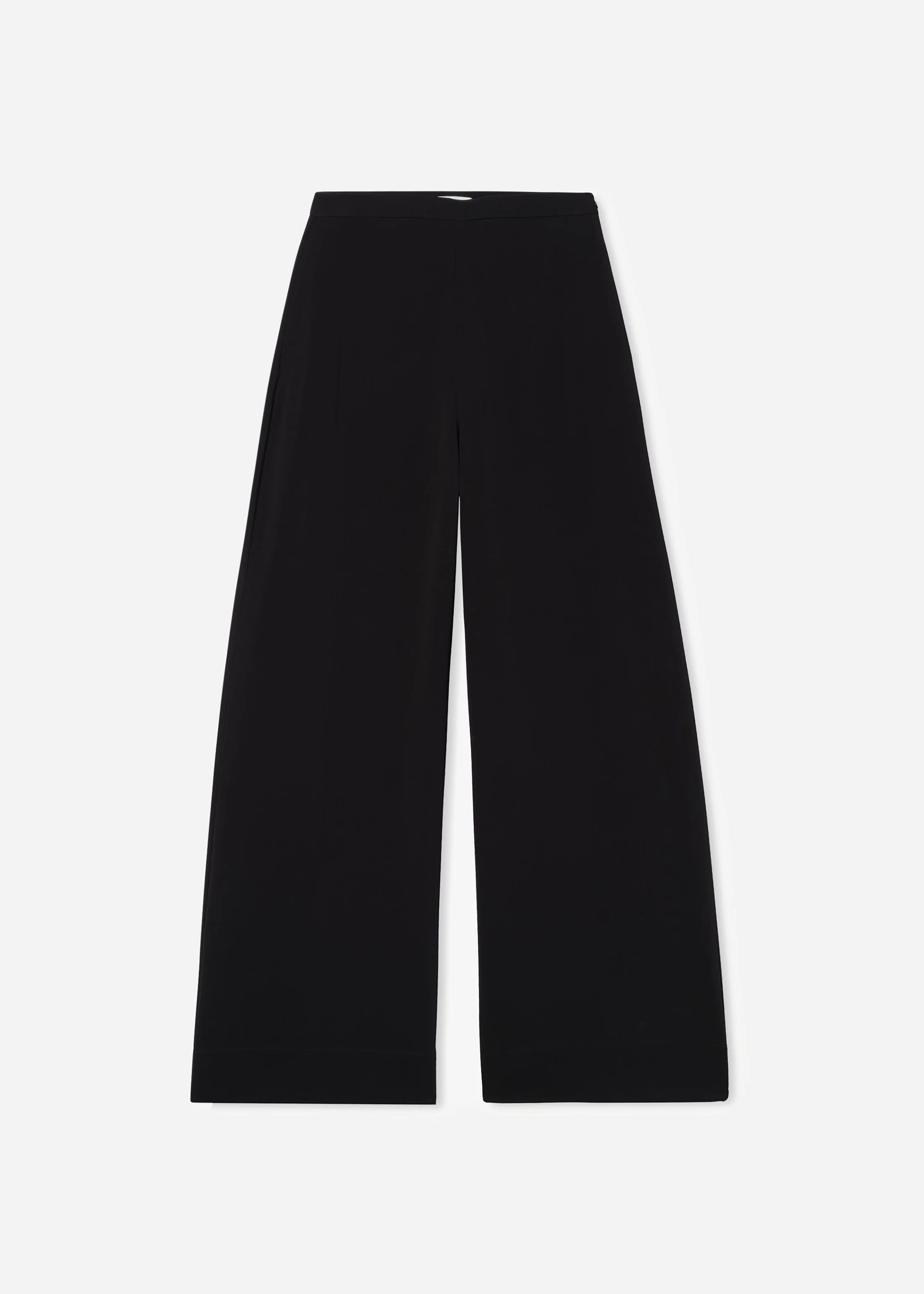Wide Leg Pant in Crepe - Black - Image 4