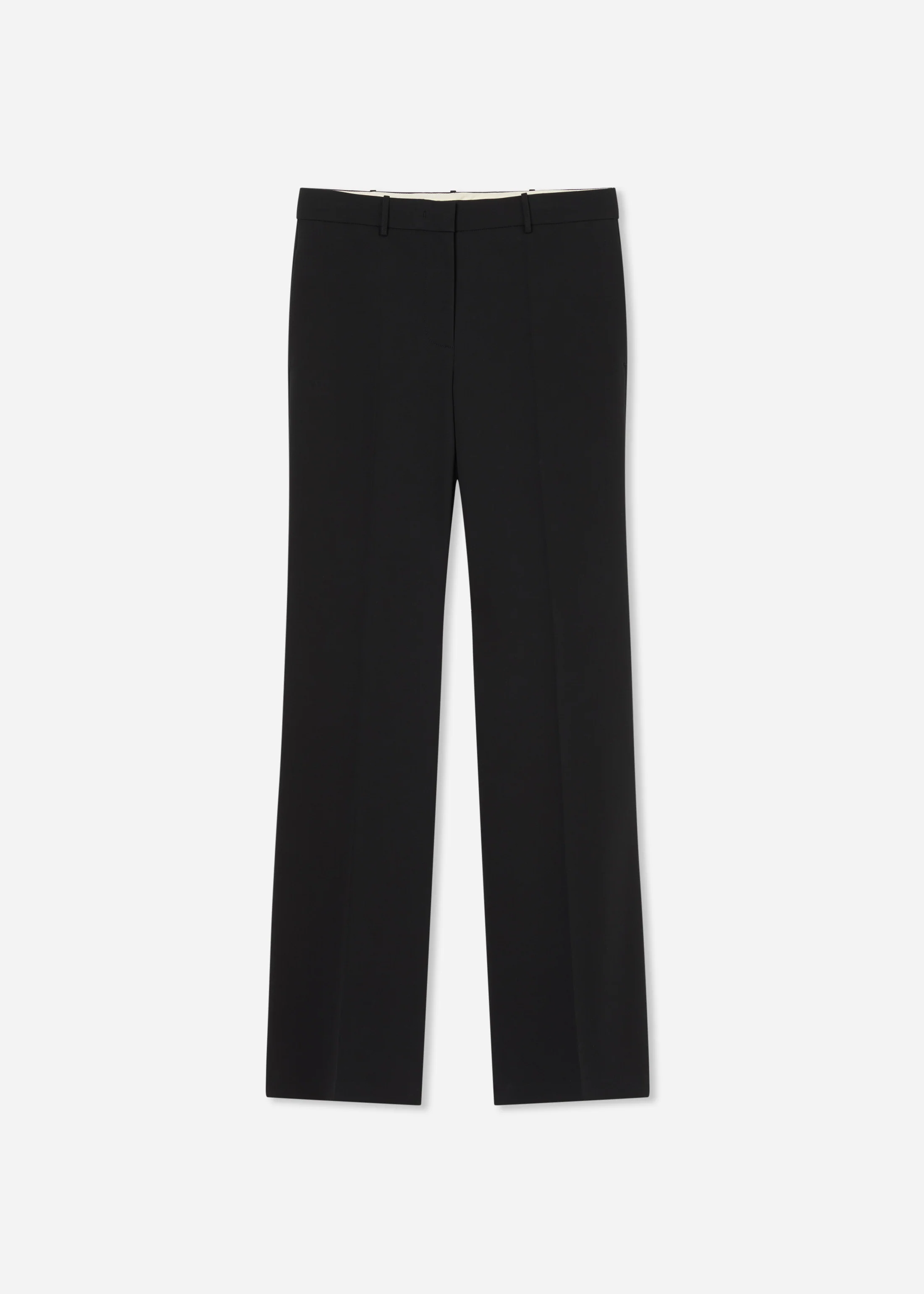 Wide Leg Trouser in Cotton - Black - Image 5